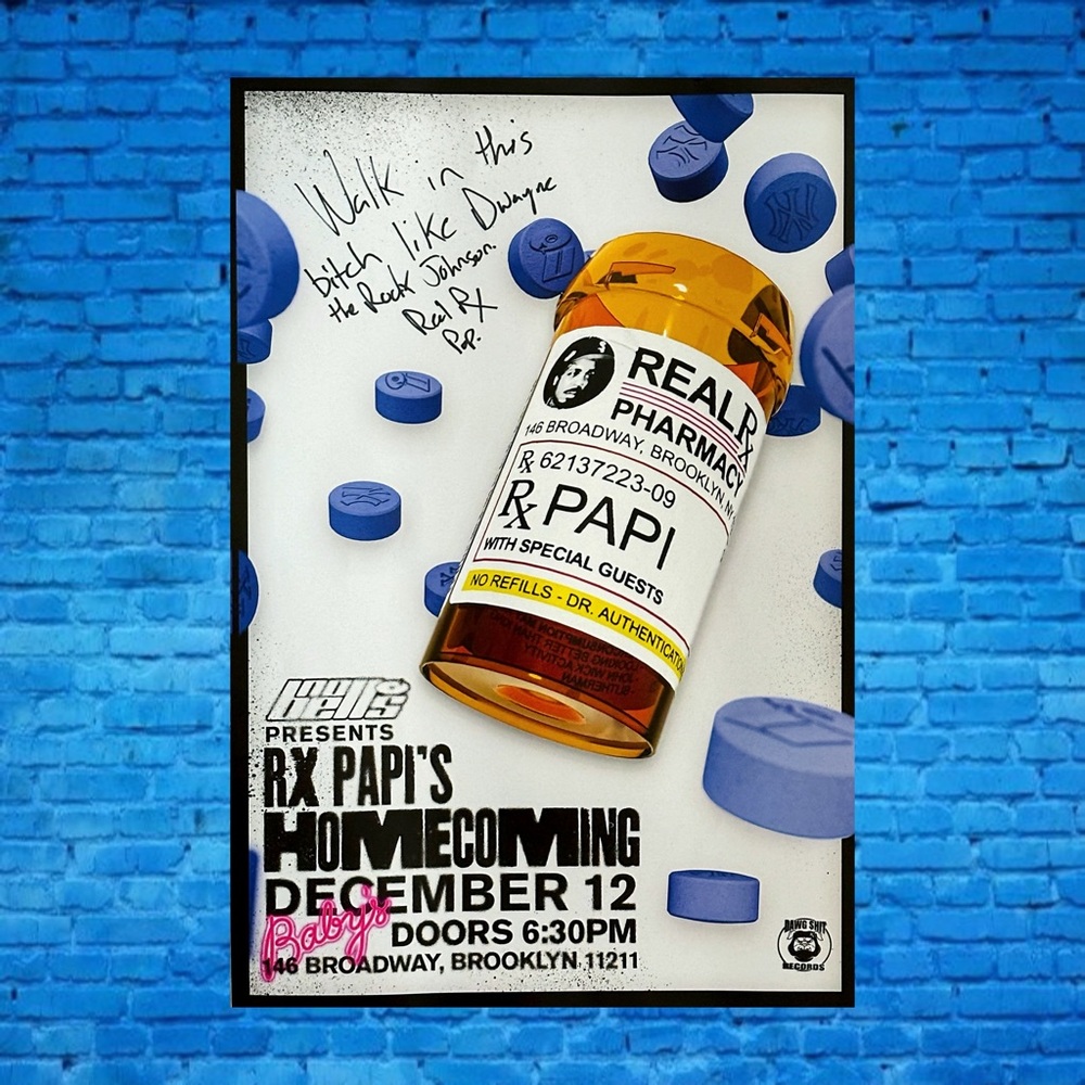 Autographed Rx Papi Homecoming Concert Poster